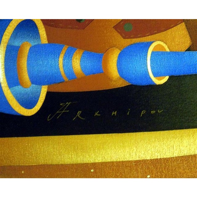 Anton Arkhipov "Enchanted Evening"ski Hand Signed Giclee on Canvas Custom Framed For Sale - Image 4 of 7