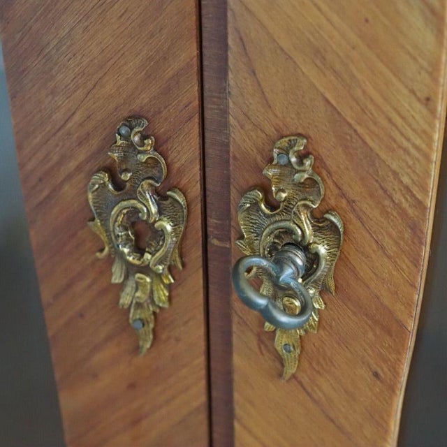 Wood Vintage Display Case in Walnut For Sale - Image 7 of 10