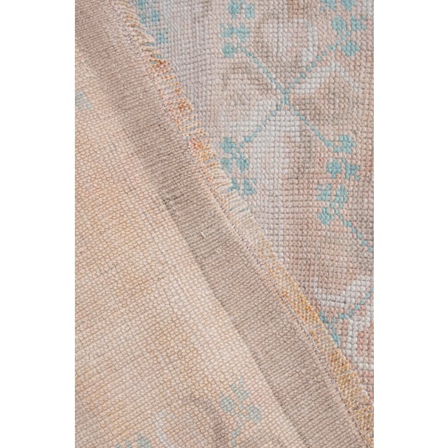 Vintage Faded Turkish Karapinar Rug 4'7'' X 7'1'' For Sale - Image 9 of 11