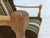 Danish Armchair in Striped Furniture Wool and Carved Oak Wood, 1970s For Sale - Image 4 of 17