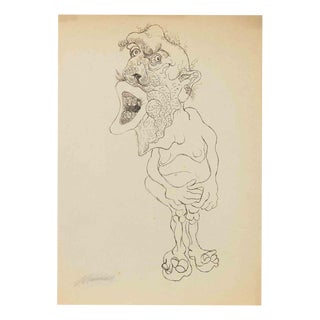Mino Maccari, The Monster, 1936, Pen For Sale