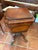 Ebony Antique English Regency Period Amboyna Wood Tea Caddy ( Poy ) on Stand For Sale - Image 8 of 9