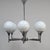 Silver Italian Chrome-Plated Chandelier, 1970s For Sale - Image 8 of 8