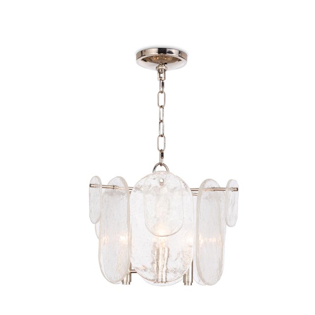2020s Echo Glass Pendant, Polished Nickel For Sale - Image 5 of 5