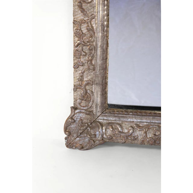 Late 19th Century French Carved Silver Gilt Mirror For Sale In San Francisco - Image 6 of 9