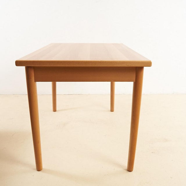 Vintage Wood Kitchen Table For Sale - Image 4 of 5