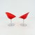 Gold Mid-Century Red Acrylic Glass Swivel Eros Lounge Chair by Philippe Starck for Kartell, Italy, 1990s For Sale - Image 8 of 16