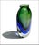 Iconic piece of Italian glass from Murano. Exact age and maker not known. Gorgeous handmade vase of flattened form and...
