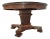 Vintage Oak Round Pedestal Dining Table With Splayed Feet For Sale