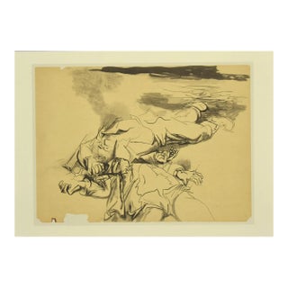 The Deads - Vintage Offset Print After Renato Guttuso - 1980s For Sale