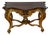 Antique 18c Louis XVI Giltwood & Walnut Console Table For Sale