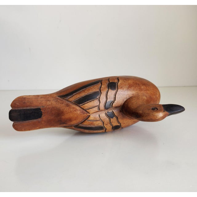 1970s Vintage Wood Pintail Hen Duck Decoy For Sale - Image 5 of 7