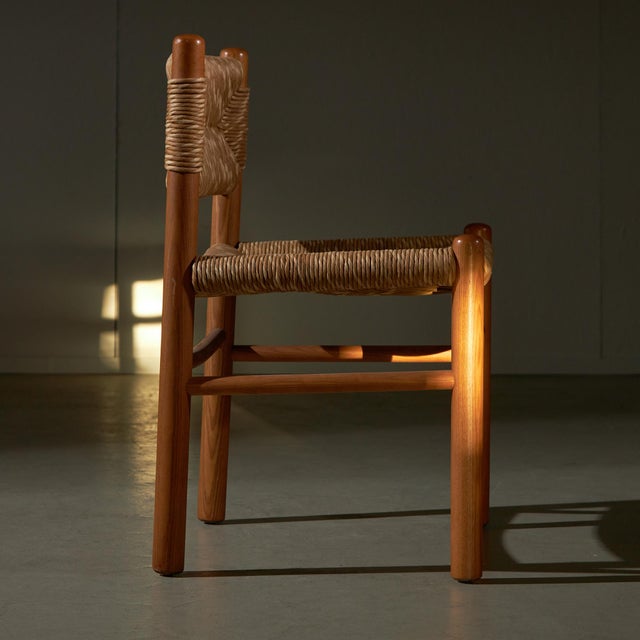 Wood Wicker Chair Set, 1960s, Set of 4 For Sale - Image 7 of 18