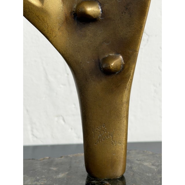 Bronze Yone Di Alerigi Brazilian Modern Flower Sculpture "Floralien" - 1980s For Sale - Image 8 of 16