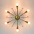 Modern Brass Sun-Shaped Flush Mount by J. T. Kalmar for Kalmar, Austria, 1950s For Sale - Image 6 of 7