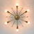 Modernist Brass Sun-Shaped Flush Mount Attributed to J. T. Kalmar for Kalmar, Austria, 1950s For Sale - Image 6 of 7