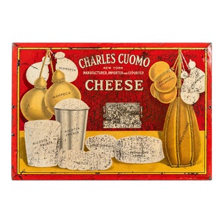 Early 20th Century Cheesemonger T O C Sign For Sale
