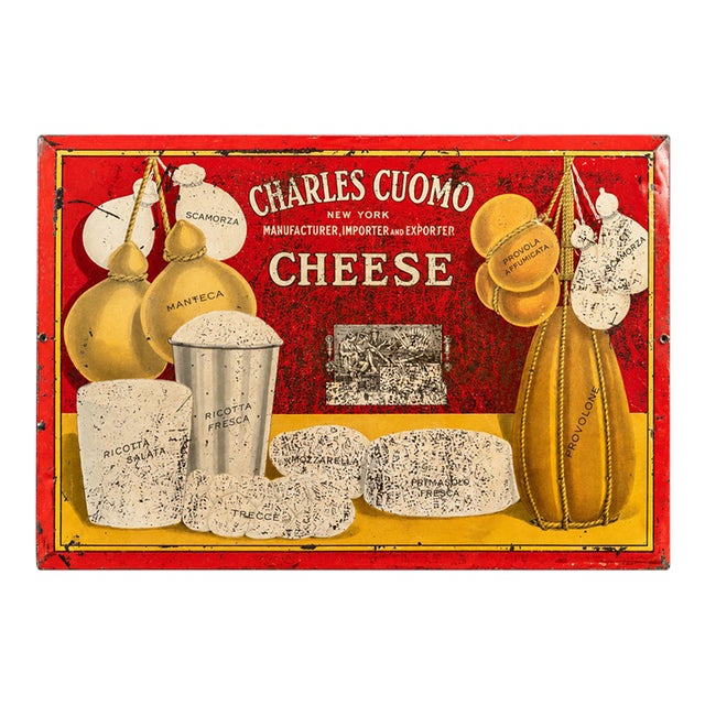 Early 20th Century Cheesemonger T O C Sign For Sale
