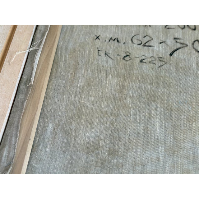 Wood Signed Original Oil on Canvas Canal Framed For Sale - Image 7 of 9