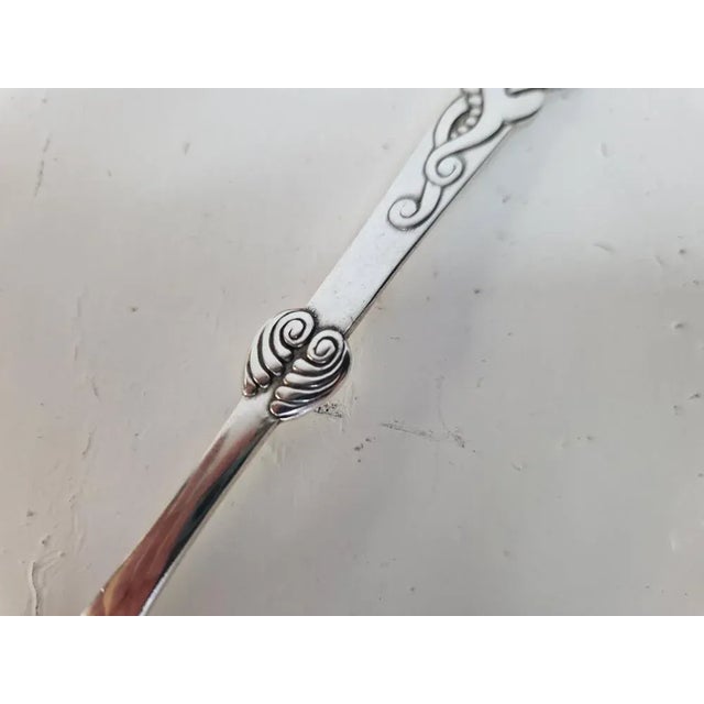 1910s Danish Serving Spoons by Christian F. Heise, 1916, Set of 2 For Sale - Image 5 of 8