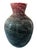 Mid-Century Modern 1960s Large Accolay Green & Oxblood Flambe Ceramic Vase, French MCM Studio Pottery For Sale - Image 3 of 8