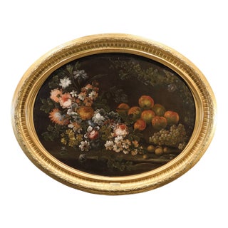 Felice Boselli, Still Life of Flowers and Fruit Boselli, 1700, Oil on Canvas For Sale
