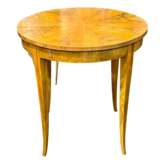 19th C. German Biedermeier Walnut Table For Sale