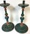 Pair Tuscan Polychrome Wooden Altar Candlesticks, Worn Patina, 18th / 19th C. For Sale - Image 17 of 17