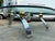 This Vintage Space Age Design Chrome and Glass Atomic Coffee Table exudes Mid-Century Modernism with its round tabletop...