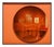 Orange Glass and Lacquered Wood Frame Mirror Moon by Reda Amalou Design For Sale
