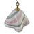 1970s Large White Pink Glass Pendant Light Style After Murano, by Mazzega-Fazzoletto For Sale