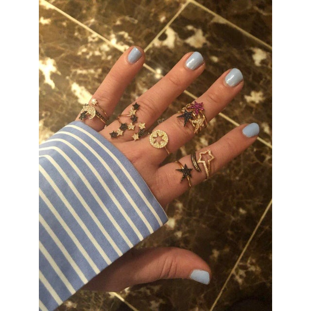 Own Your Story Diamond Rock Star Ring, Size 6 For Sale - Image 9 of 9