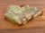 Vintage midcentury green and brown Italian onyx ashtray in a raw natural form. Most items found at Pub & Oasis are vintage...