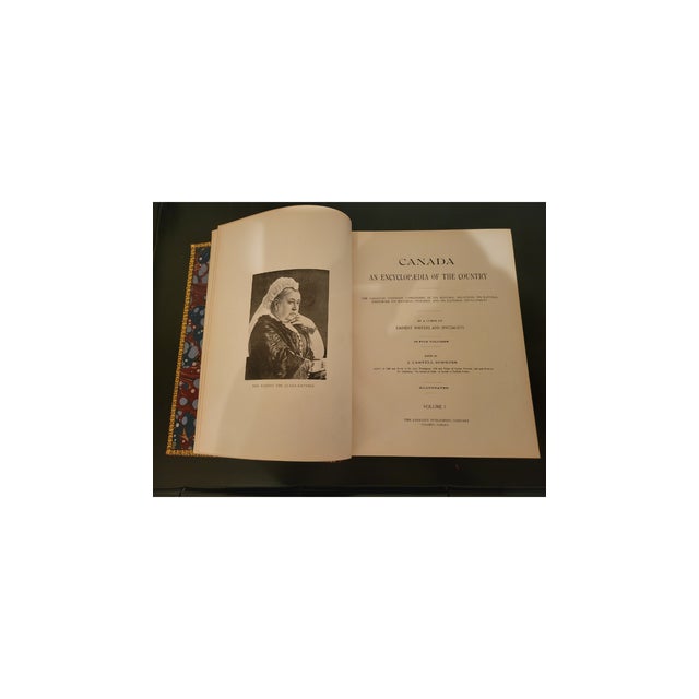 Brown 1898 Antique 6-Volume Leather-Bound "Canada: An Encyclopedia of the Country" Set For Sale - Image 8 of 10