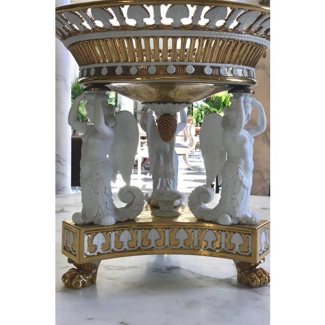 Monumental Neoclassical Porcelain Center Piece For Sale - Image 4 of 12