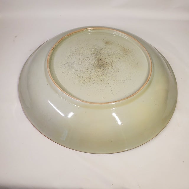 Rose Large Vintage Asian Platter For Sale - Image 8 of 10