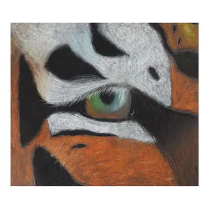 Tiger Eye Pastel Painting