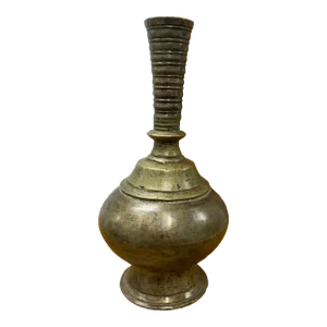 Antique Mughal Indian Bronze Wine Bottle Vessel