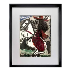 Pablo Picasso Lithograph Limited Edition "12.3.59 Ii" W/ Cat. Ref. C112 + Frame