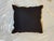 Pillow made with genuine hand antique Chinese rug fragment, Poly fill with fabric backing , sewn closure-