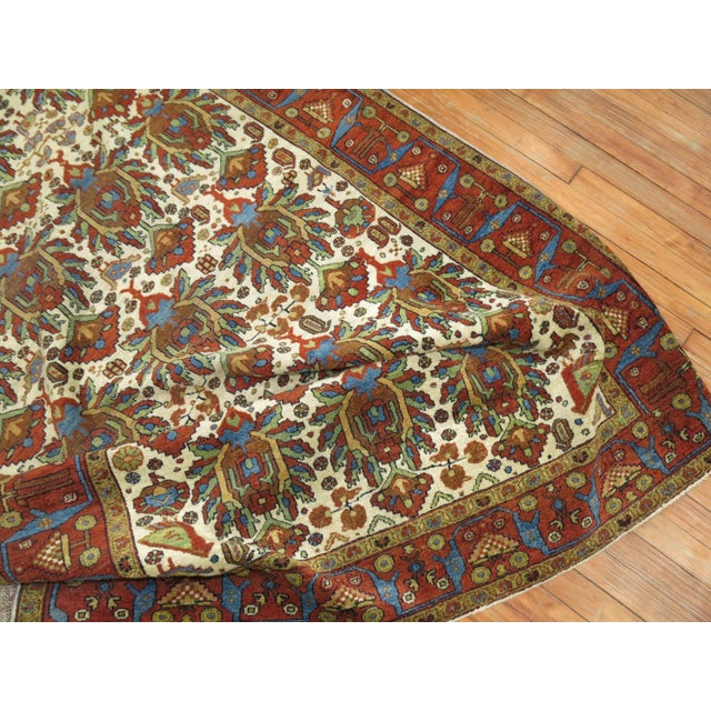 Textile Zabihi Collection Northwest Persian Ivory Rug For Sale - Image 7 of 7