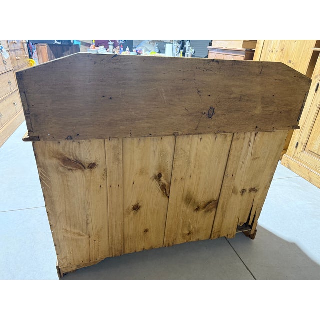 Antique Pine Two Over Two Drawers - Chest of Drawers With Gallery Back - From England For Sale - Image 17 of 18