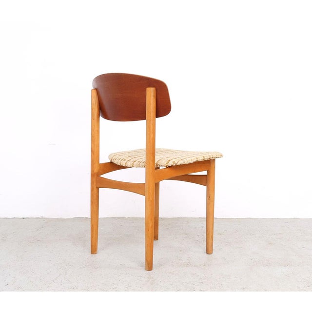 Wood Vintage Model 122 Dining Chairs by Børge Mogensen for Søborg Møbelfabrik, 1950s, Set of 2 For Sale - Image 7 of 14