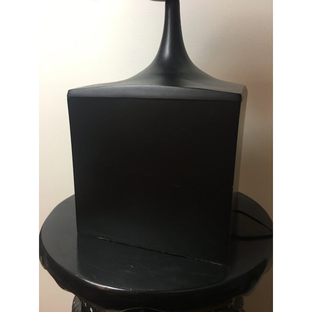Mid-Century Modern Robert Sonneman Style Molecule Lamp in Black For Sale - Image 3 of 8