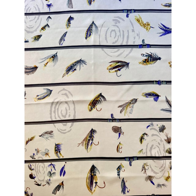 Hermès Hermès Flies 1988 Silk Scarf Designed by Latham Caty For Sale - Image 4 of 11
