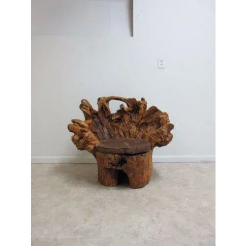 Vintage Mid Century Free Form Live Edge Root Lounge Chair For Sale - Image 11 of 11