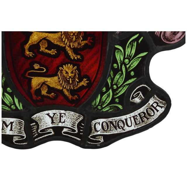 Metal William the Conqueror Stained Glass Panel For Sale - Image 7 of 10