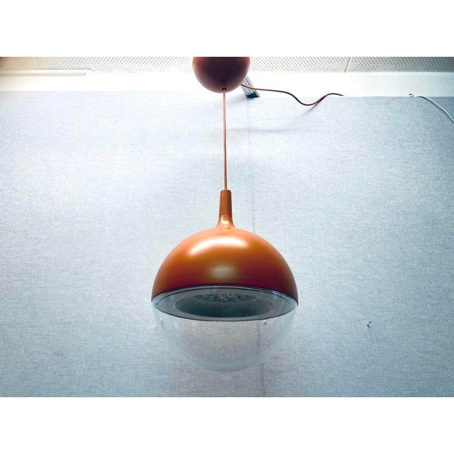 Vintage Space Age Orange Väster Pendant Light by Knut Hagberg for Ikea, Sweden For Sale - Image 11 of 15