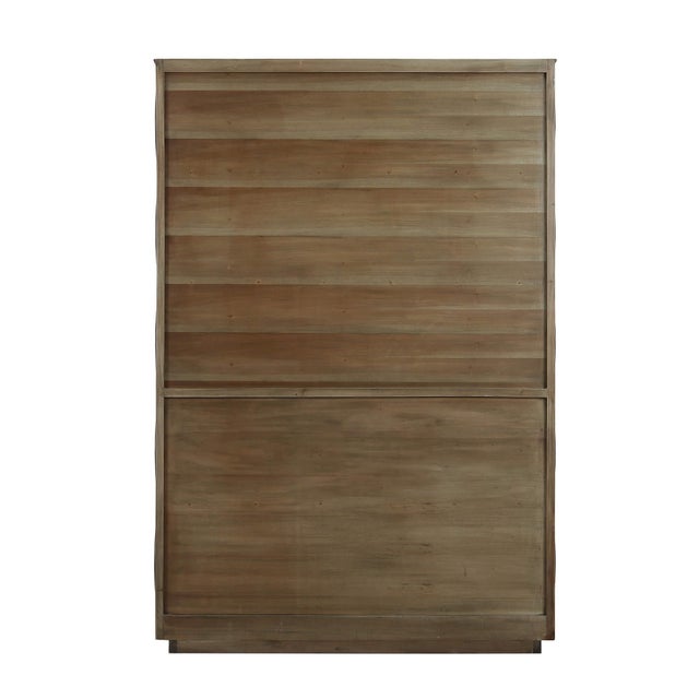 Geometric Mid Century Mahogany Open Bookcase - Medium Finish For Sale - Image 4 of 6