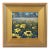 William Hawkins Sunflower Landscape Painting Including the Antiqued Gold Wood Frame For Sale